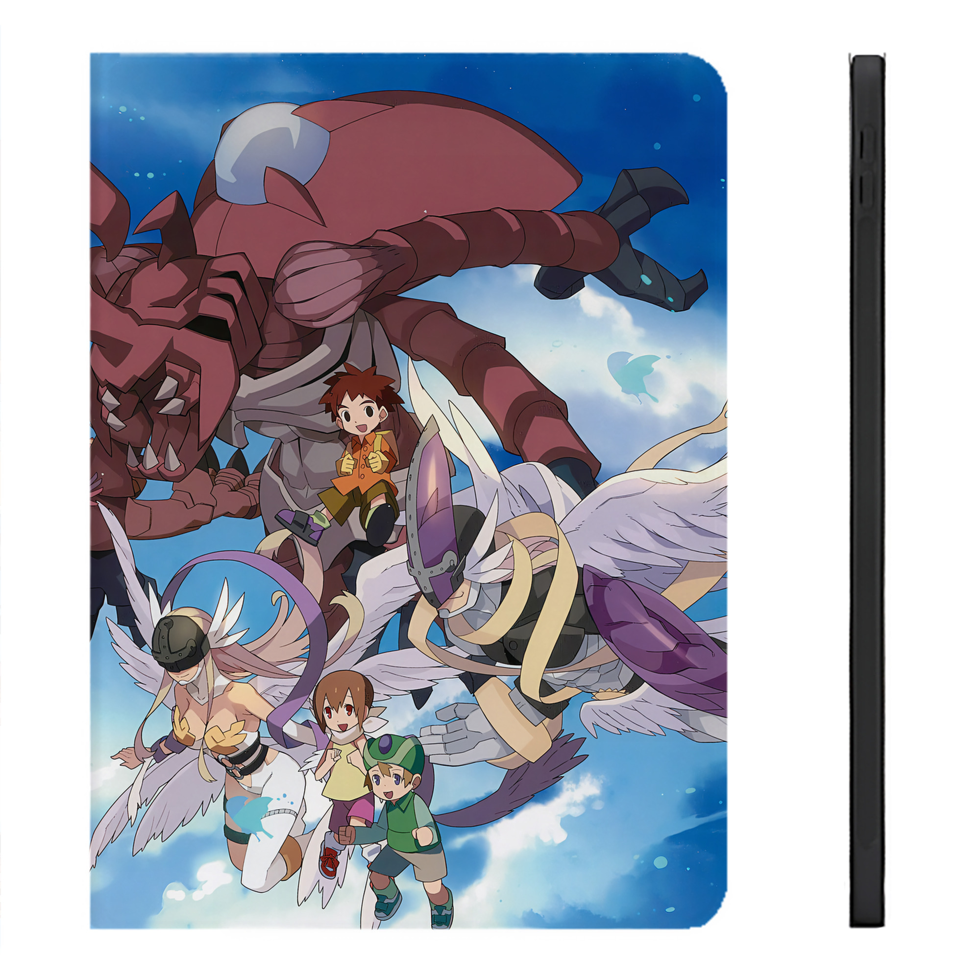 （画像用） Digimon デジタルモンスター/デジモン IPadケース ペンホルダー付き ブックスタイルデザイン